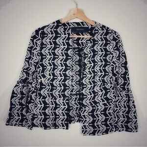 Zara Black and White Patterned Jacket